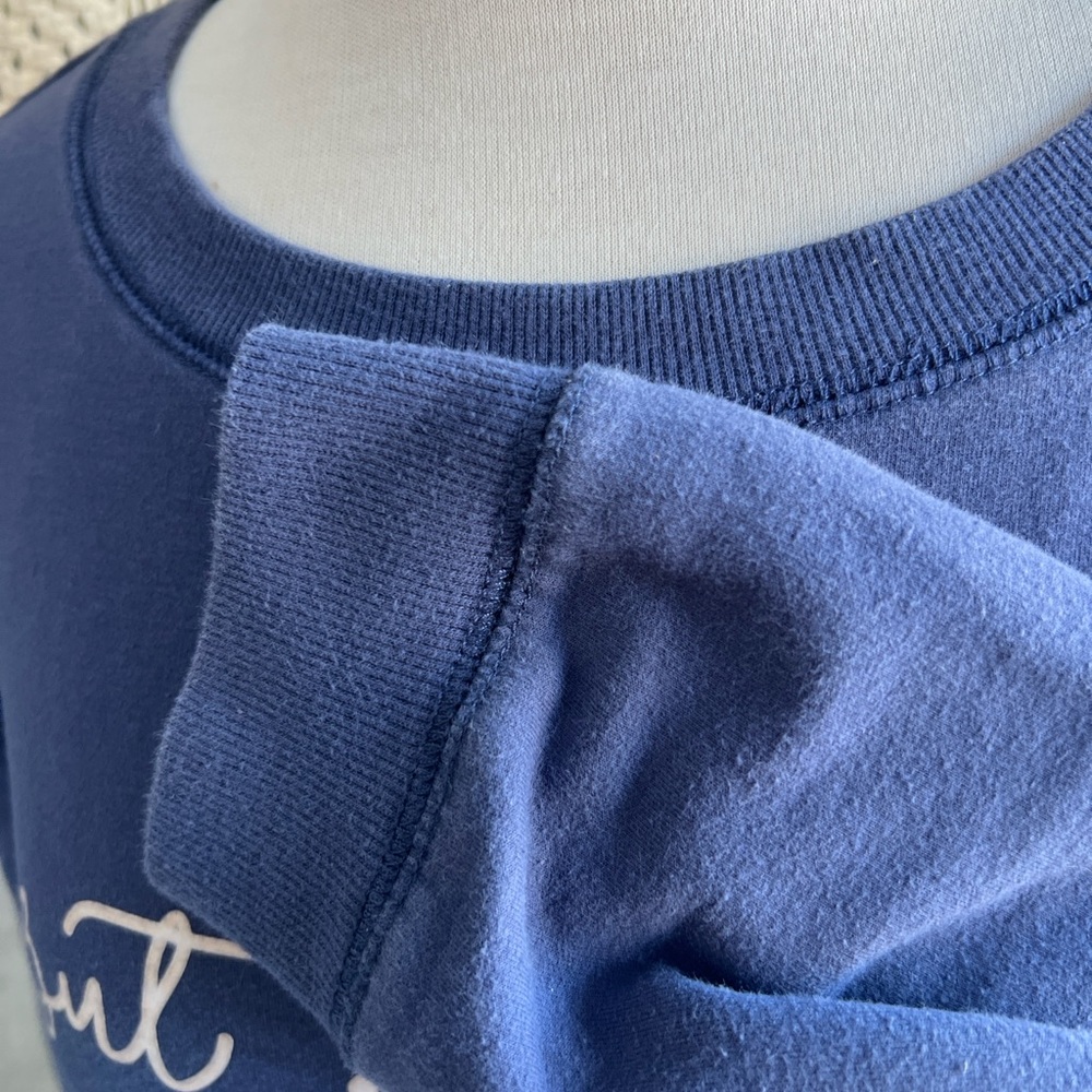 Blue Women's Crewneck - "But First, Coffee" - Picture 4 of 9